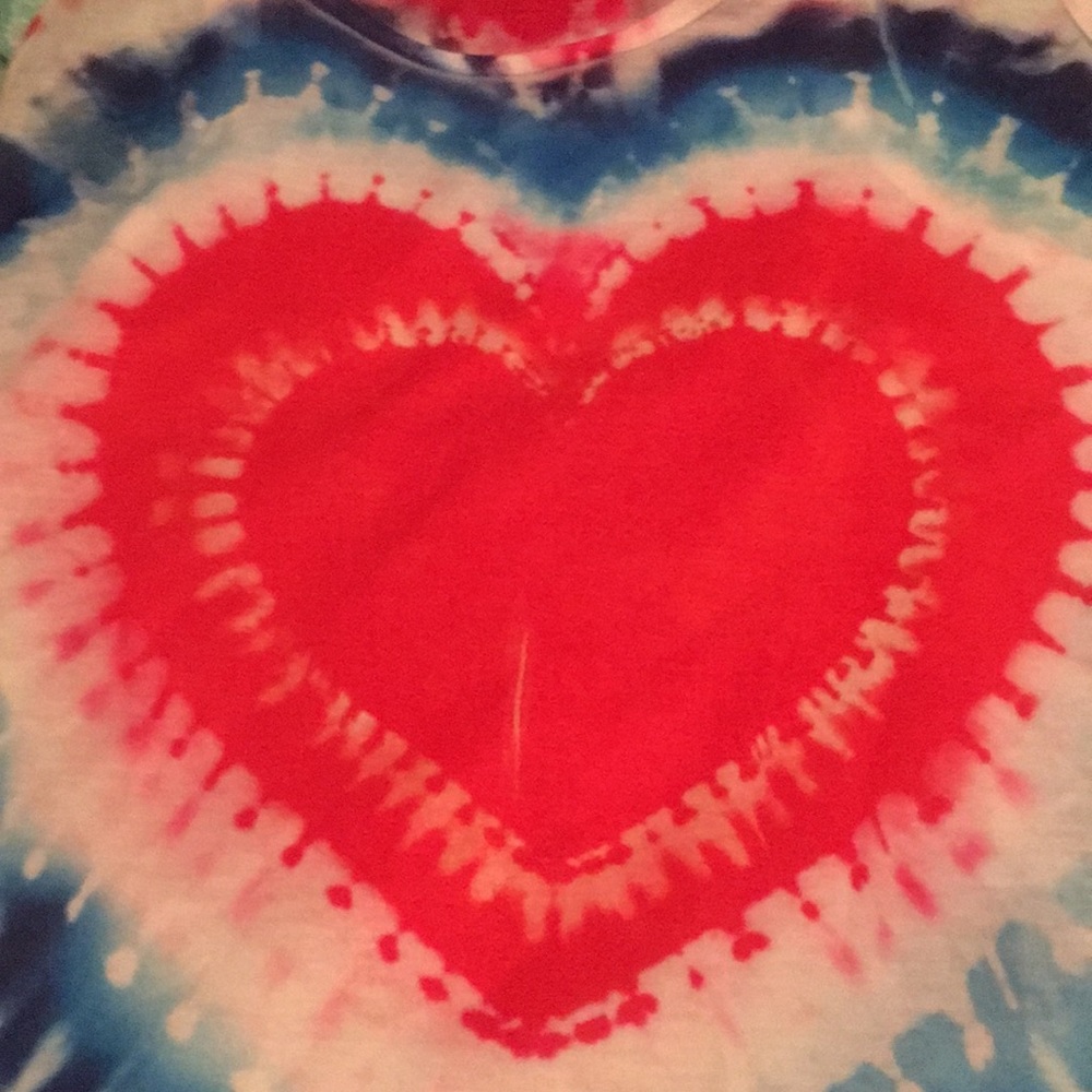 Tye dye heart